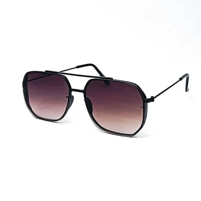 Midnight Fade Geometric Aviator Sunglasses Men & Women, Sunglasses